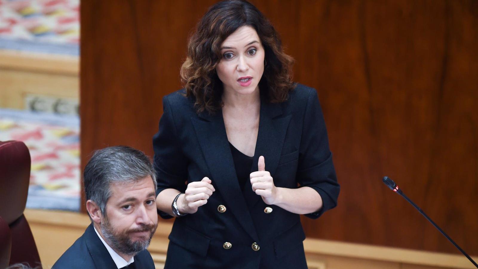 Ayuso critica al fiscal general y acusa al Gobierno de Sánchez de "prácticas mafiosas"