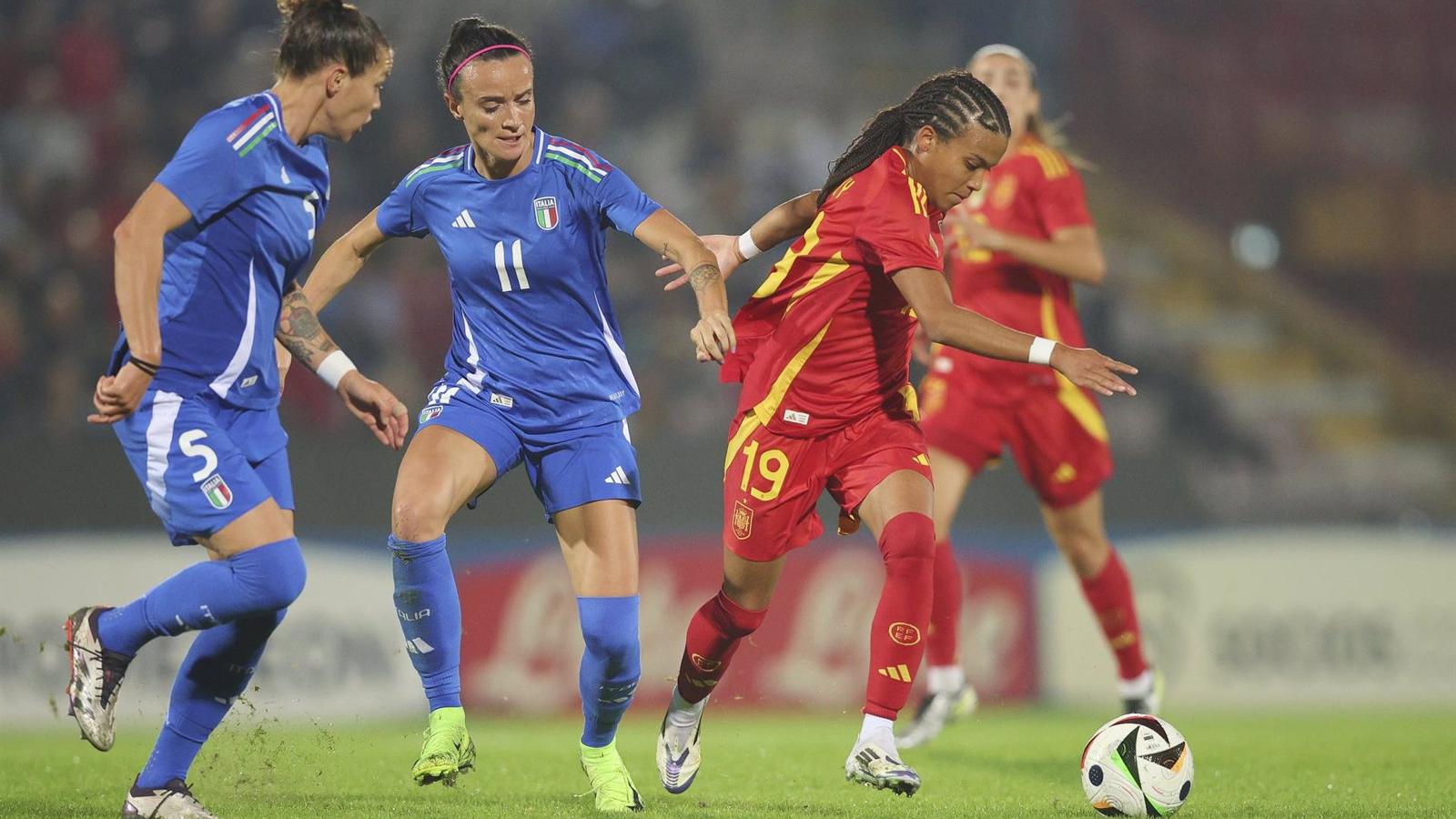 Empate en el encuentro entre Italia y España femenino