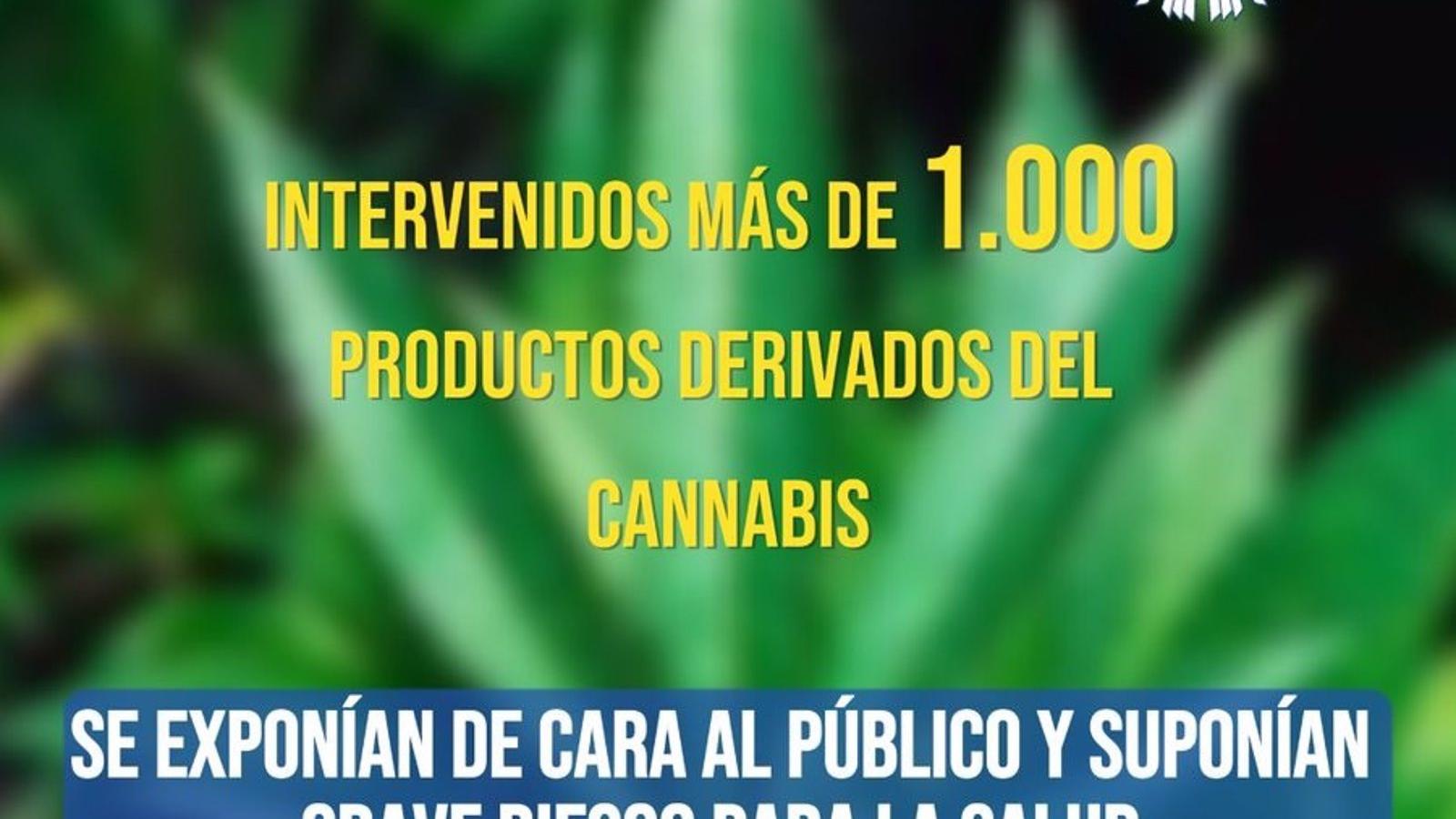 Incautan más de mil artículos con derivados de cannabis y hachís en dos tiendas CBD de Moncloa