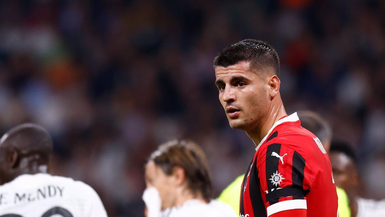 Álvaro Morata hospitalizado por un golpe en la cabeza en un entrenamiento con el AC Milan