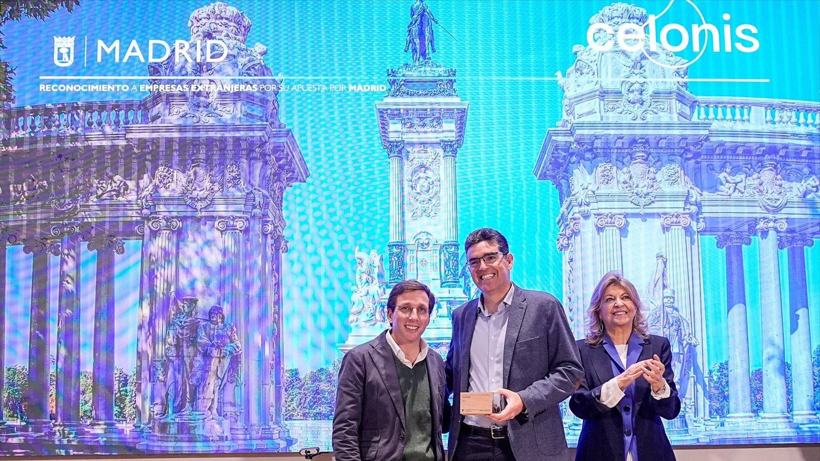 El Ayuntamiento de Madrid premia al centro de operaciones Celonis por impulsar el desarrollo económico