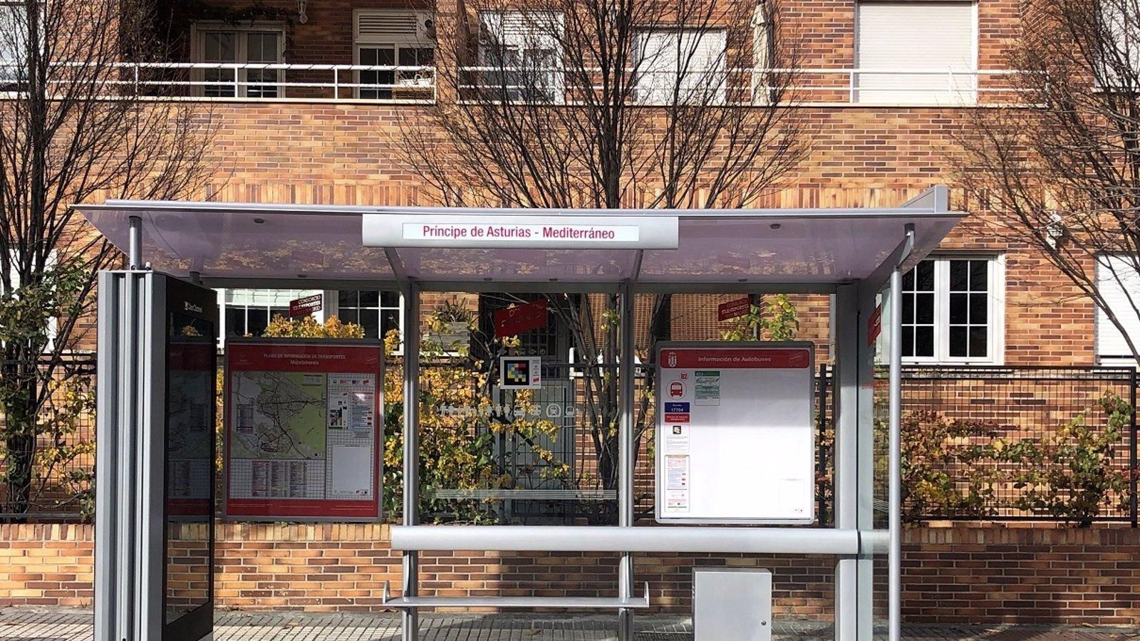 La Comunidad de Madrid moderniza 57 paradas de autobús en el último trimestre