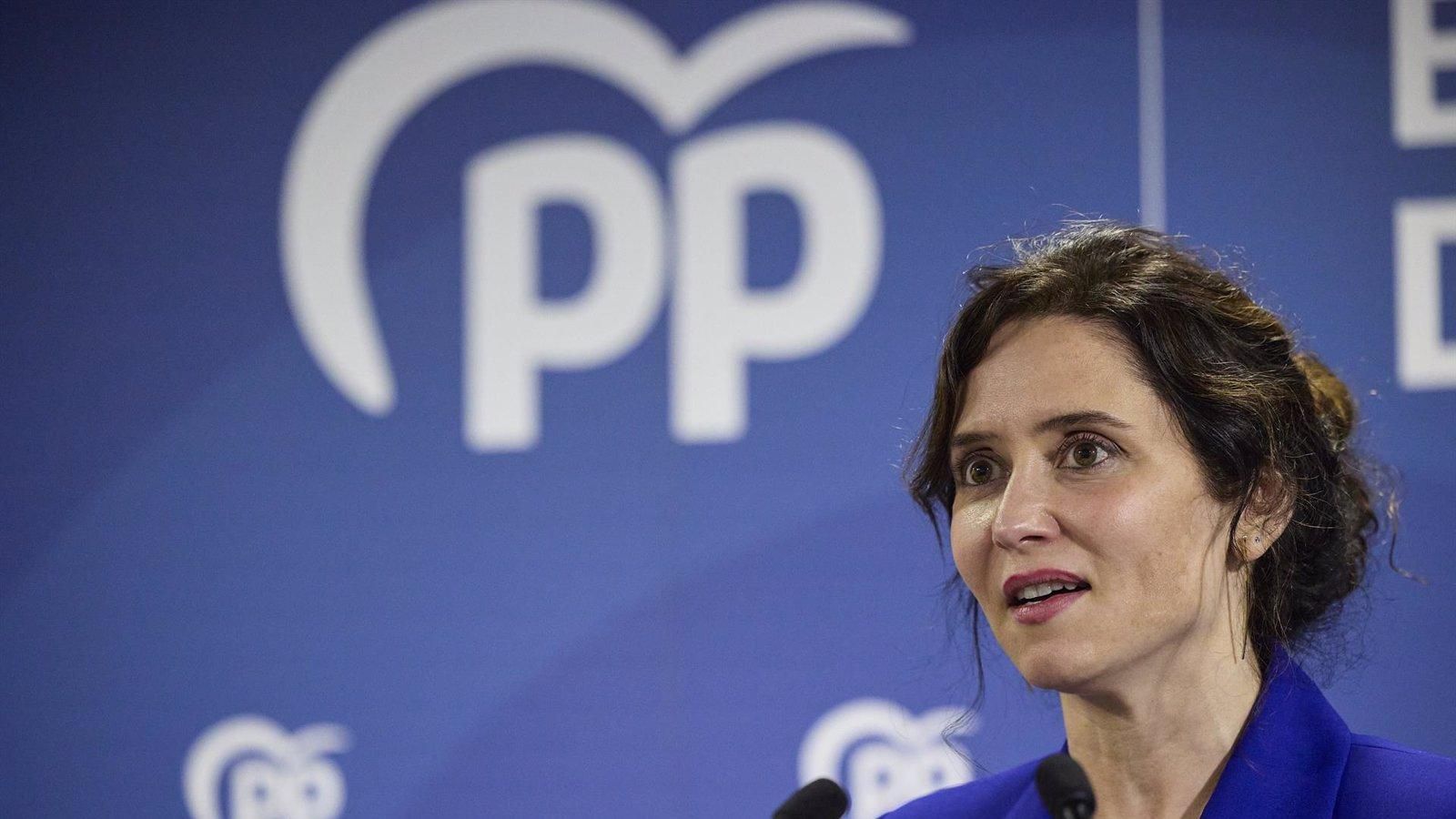 Isabel Díaz Ayuso: "El Gobierno no tiene límites en su estrategia contra el PP"