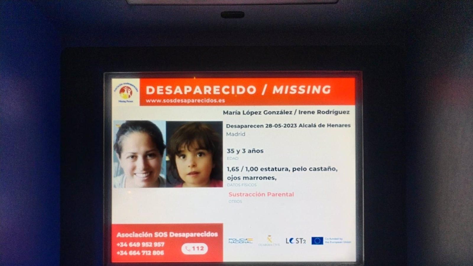 La policía busca a una menor de Alcalá de Henares secuestrada por su madre hace 18 meses