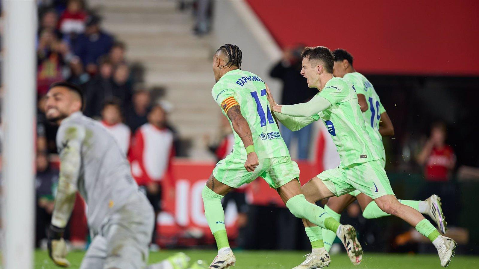 El FC Barcelona vence al RCD Mallorca con un contundente 1-5