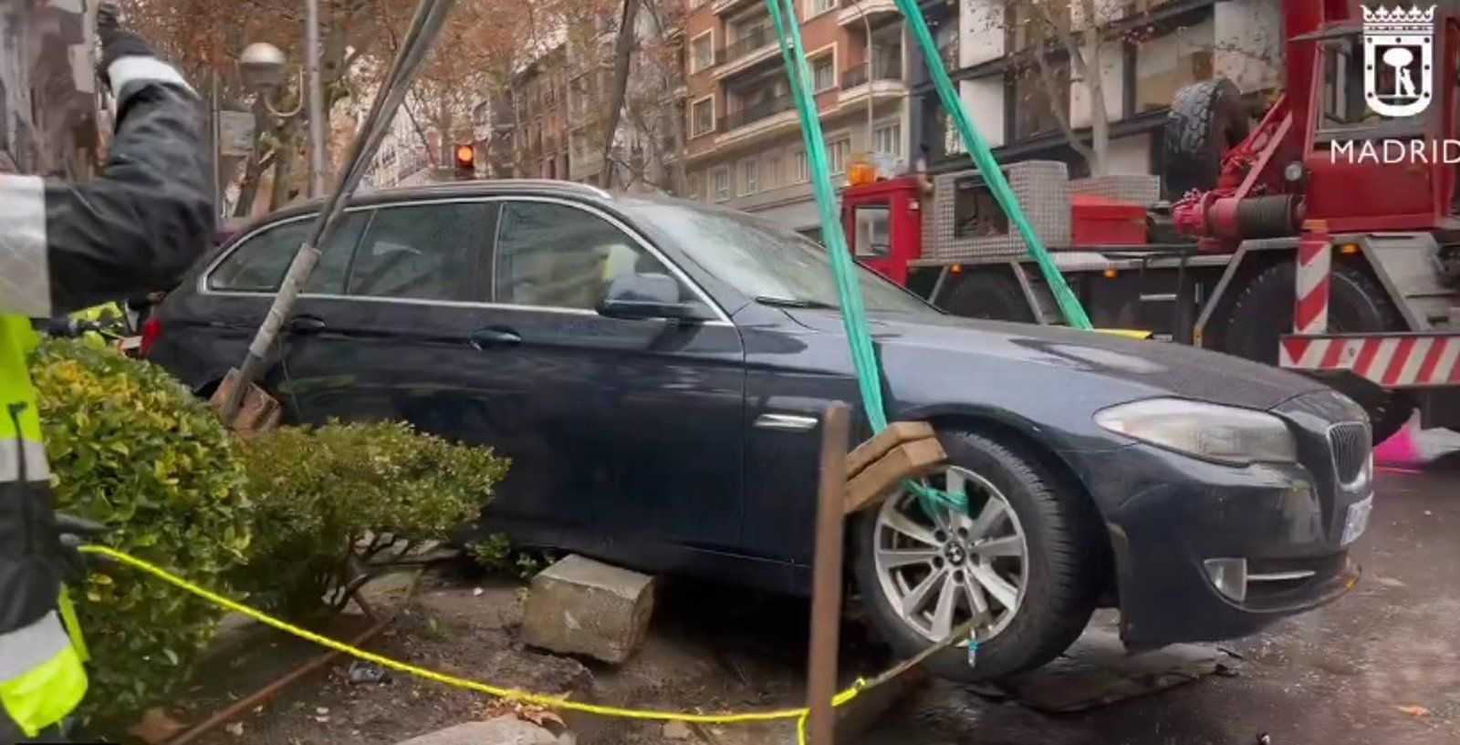 Cuatro heridos leves, incluido un bebé, en un accidente de tráfico en Goya