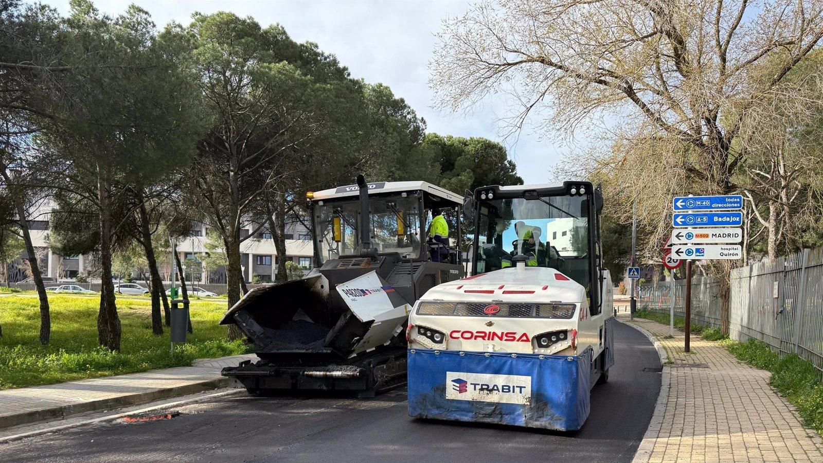 Pozuelo inicia la renovación de 65.000 m² de calles en Prado de Somosaguas y la Carretera de Húmera