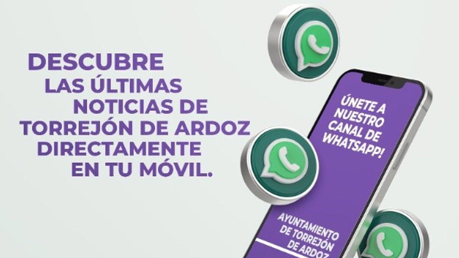 Torrejón de Ardoz ofrece información local a través de su canal de WhatsApp