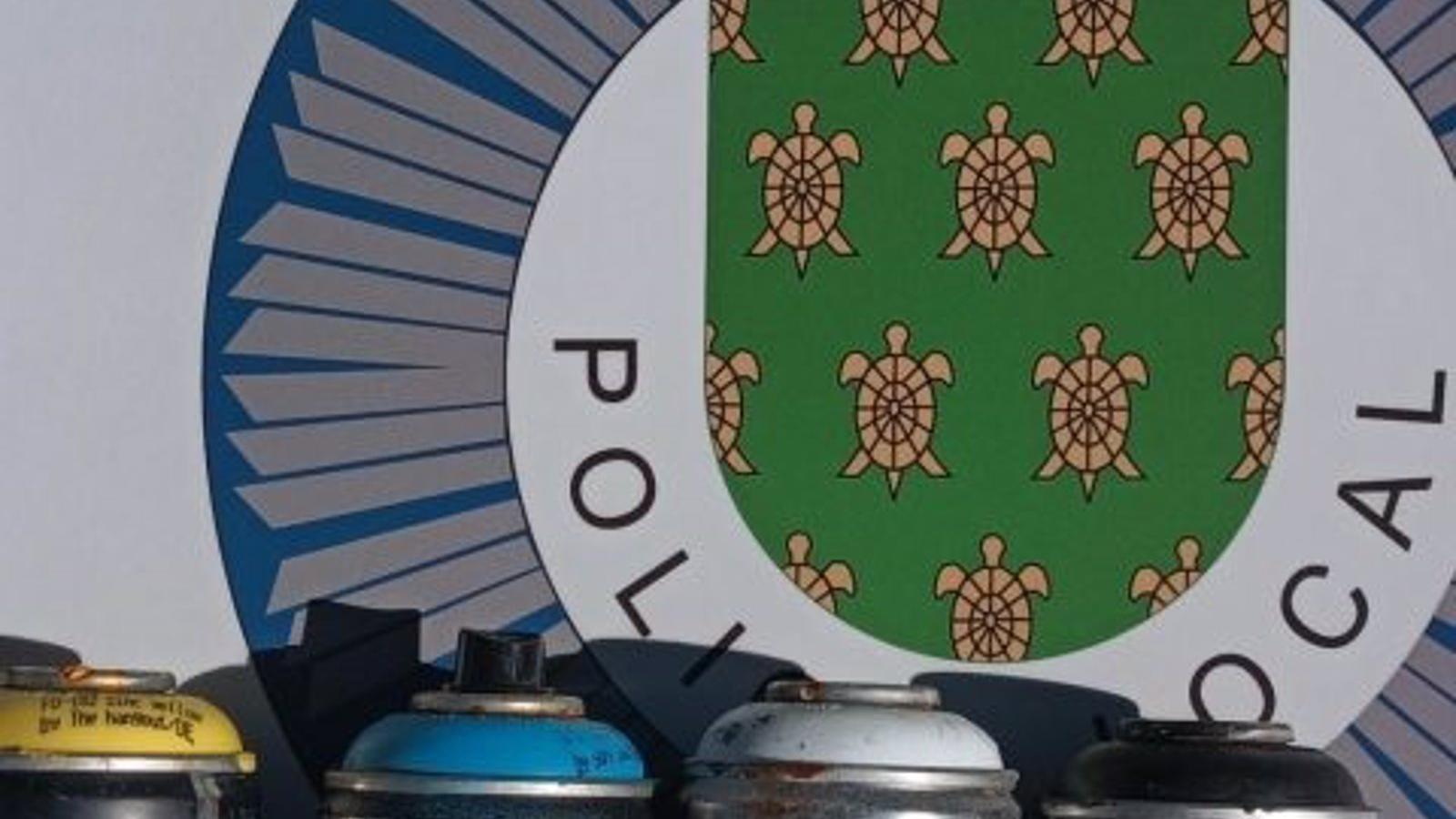 Detenidos dos grafiteros por vandalizar una fachada en Galapagar