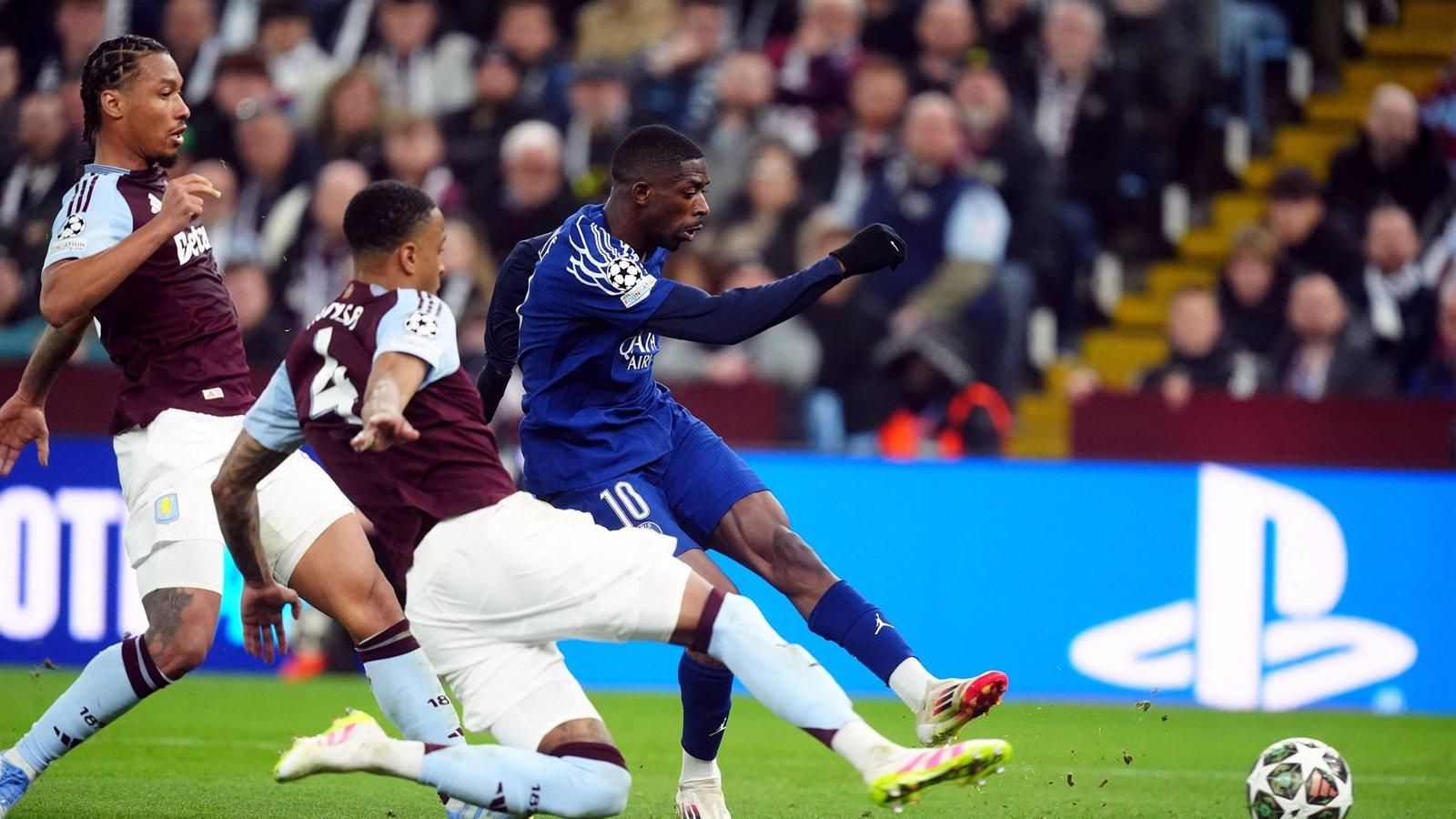 Aston Villa se impone 3-2 al Paris Saint-Germain en un emocionante encuentro