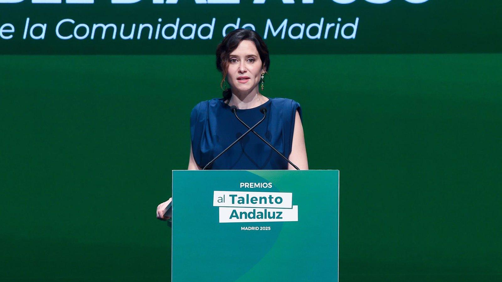 Ayuso reprocha al Ejecutivo central su desprecio por la presunción de inocencia