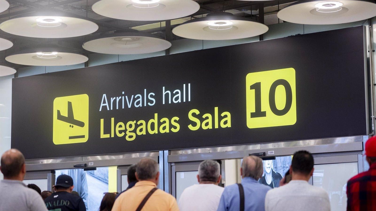 Madrid lidera la llegada de pasajeros internacionales con más de una cuarta parte del total