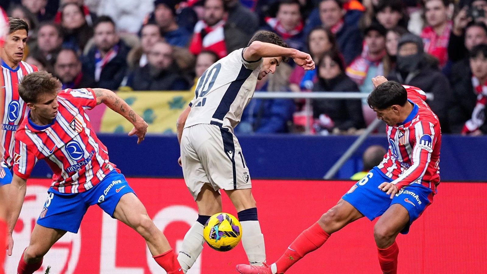 El Atlético de Madrid visita El Sadar para enfrentarse al CA Osasuna en LaLiga