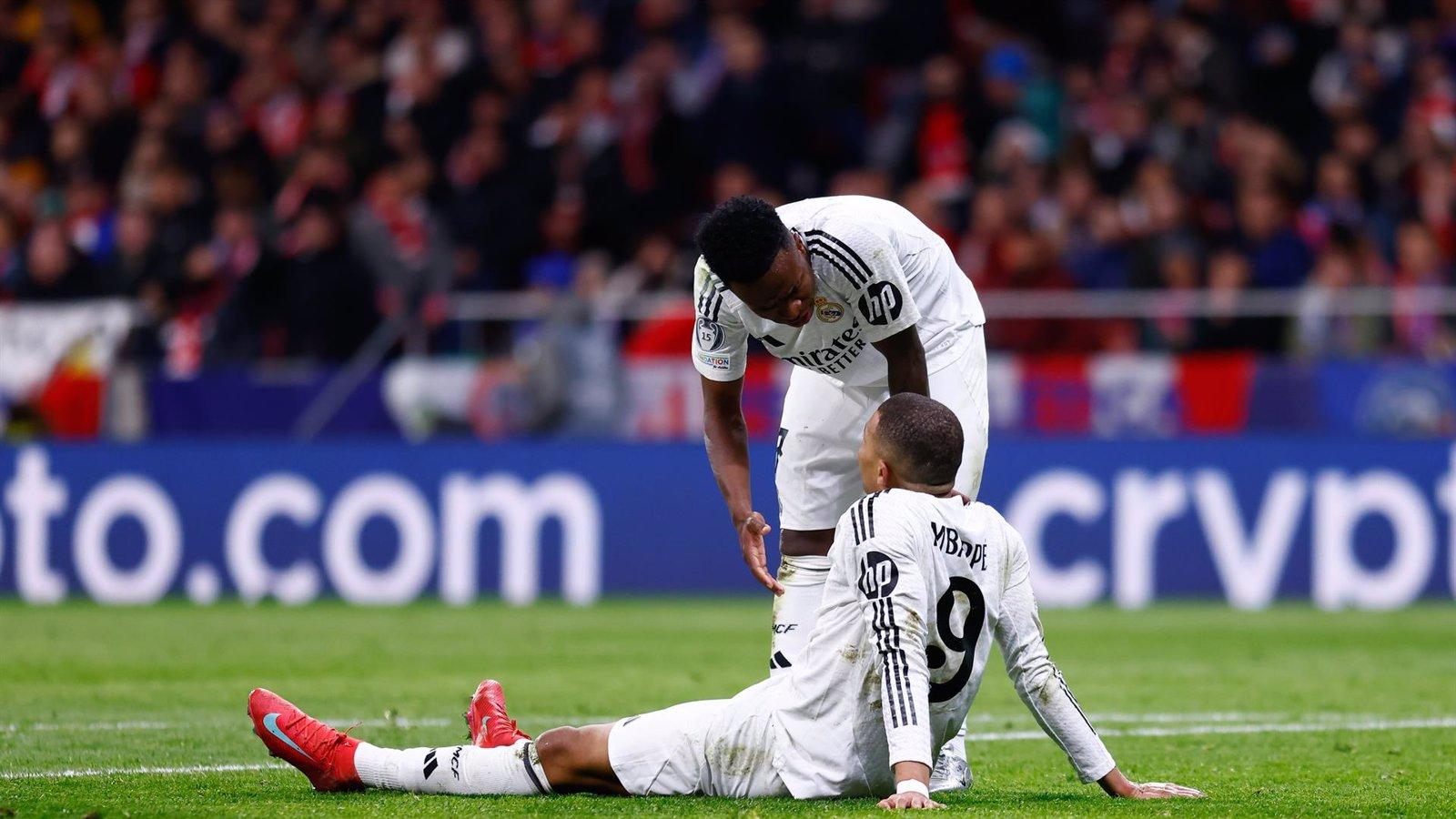 Mbappé sostiene la delantera del Real Madrid mientras Vinícius, Bellingham y Rodrygo se desinflan