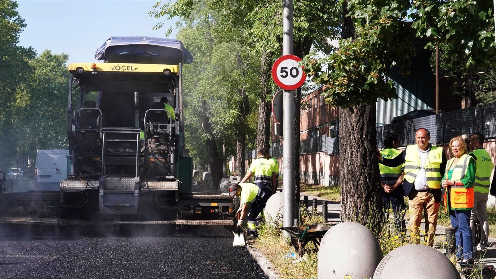 La ciudad de Madrid renovará el asfalto de 256 calles este verano