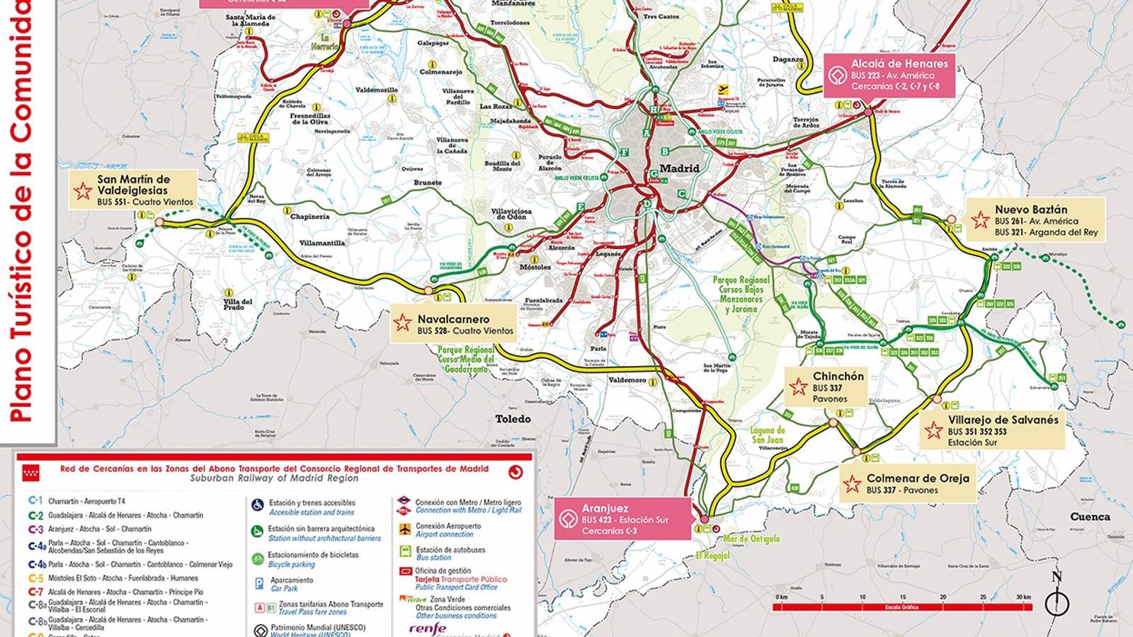 La Comunidad de Madrid presenta una nueva guía turística en el transporte público