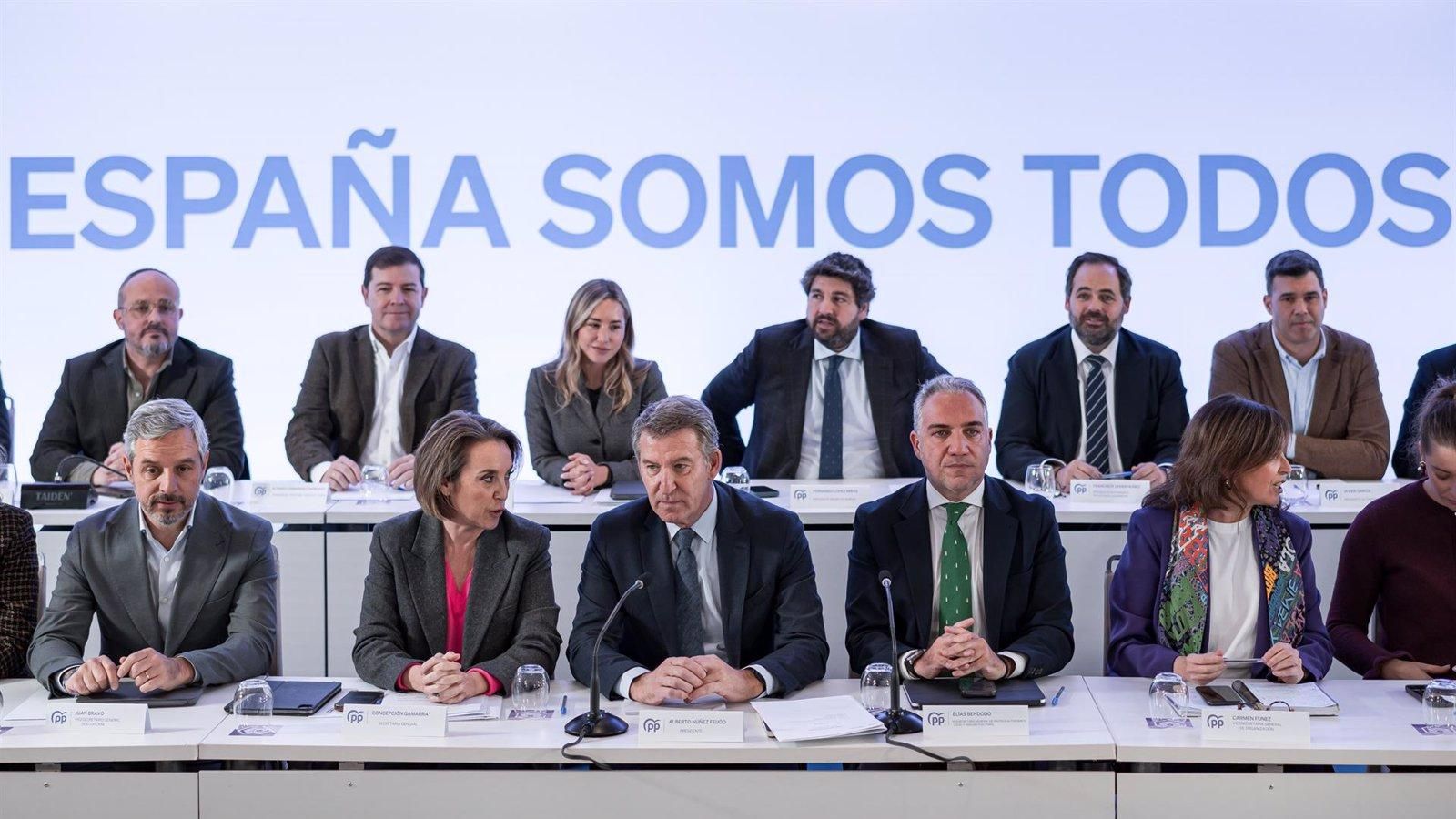 Feijóo agita al PP contra Sánchez mientras crece la presión interna por adelantar el Congreso