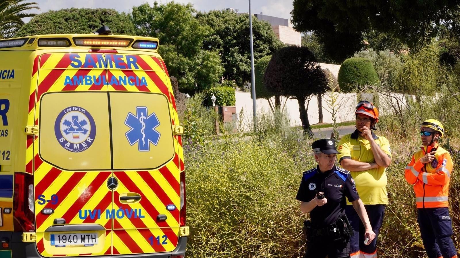 Las Rozas moviliza a los bomberos, la Guardia Civil y Protección Civil en un simulacro de incendio forestal