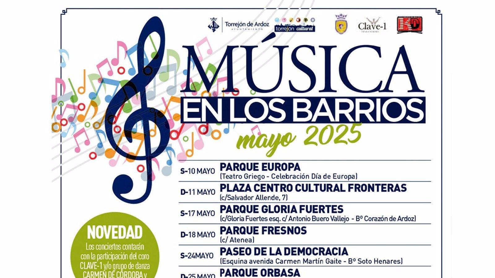La Banda de Música cierra 'Música en los barrios' en Torrejón este fin de semana