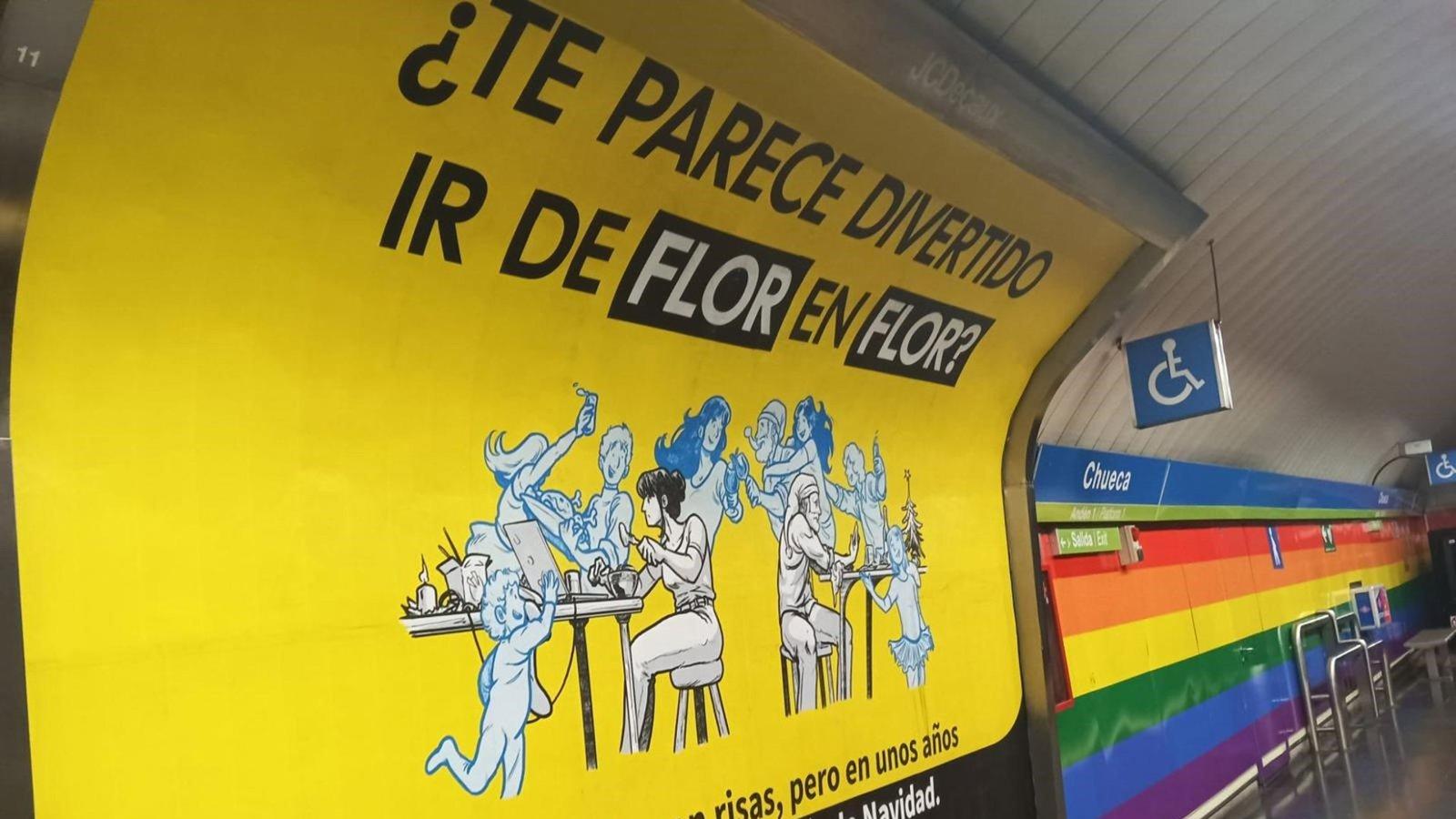 La Asociación de Familias Numerosas lanza una campaña contra las relaciones sin compromiso en el Metro
