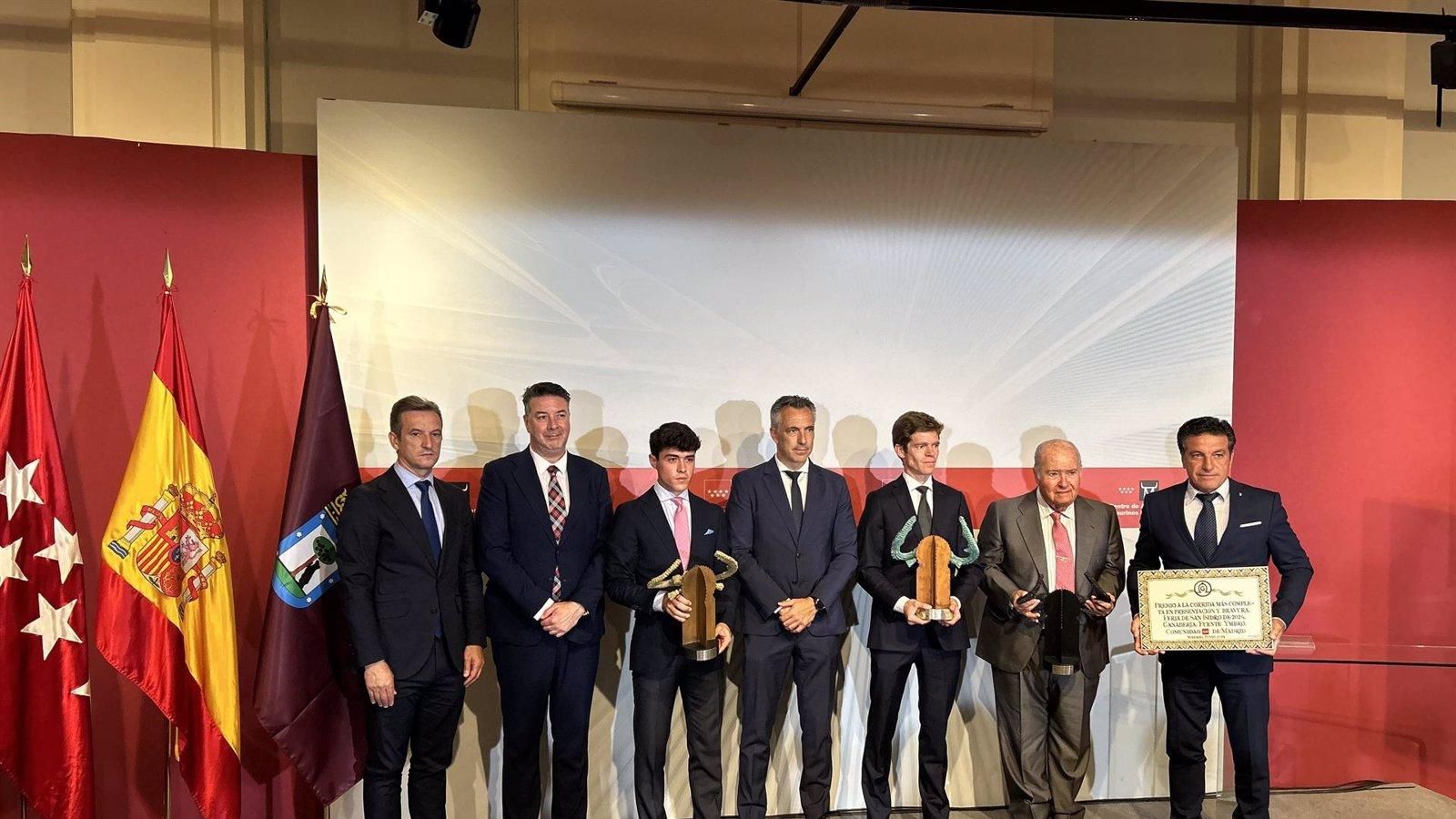 La Comunidad reconoce a toreros y ganaderías más destacadas de la Feria de San Isidro 2024