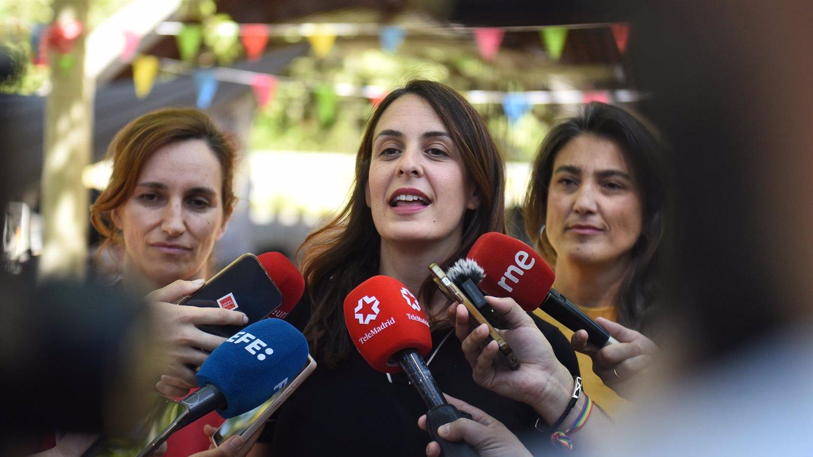 Rita Maestre exige limpieza en el PSOE mientras evita que Reyes Maroto dé explicaciones