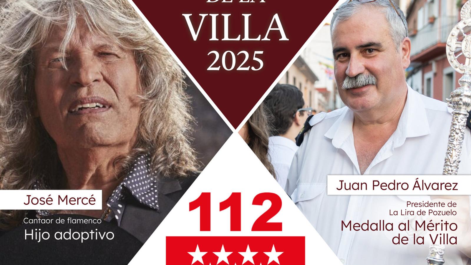 Pozuelo distingue a José Mercé como Hijo Adoptivo y entrega medallas a vecinos e instituciones