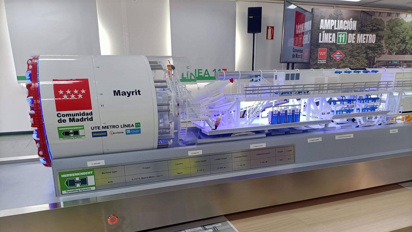 Comienza la cuenta atrás para la llegada de la tuneladora ‘Mayrit’ a Madrid para la ampliación de la Línea 11 de Metro