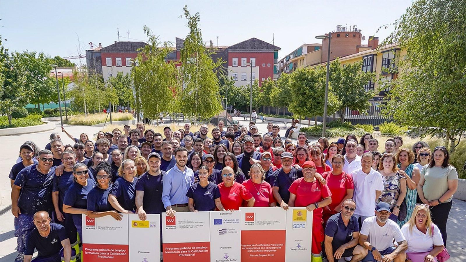 Torrejón de Ardoz emplea a 110 vecinos en administración, mantenimiento y limpieza