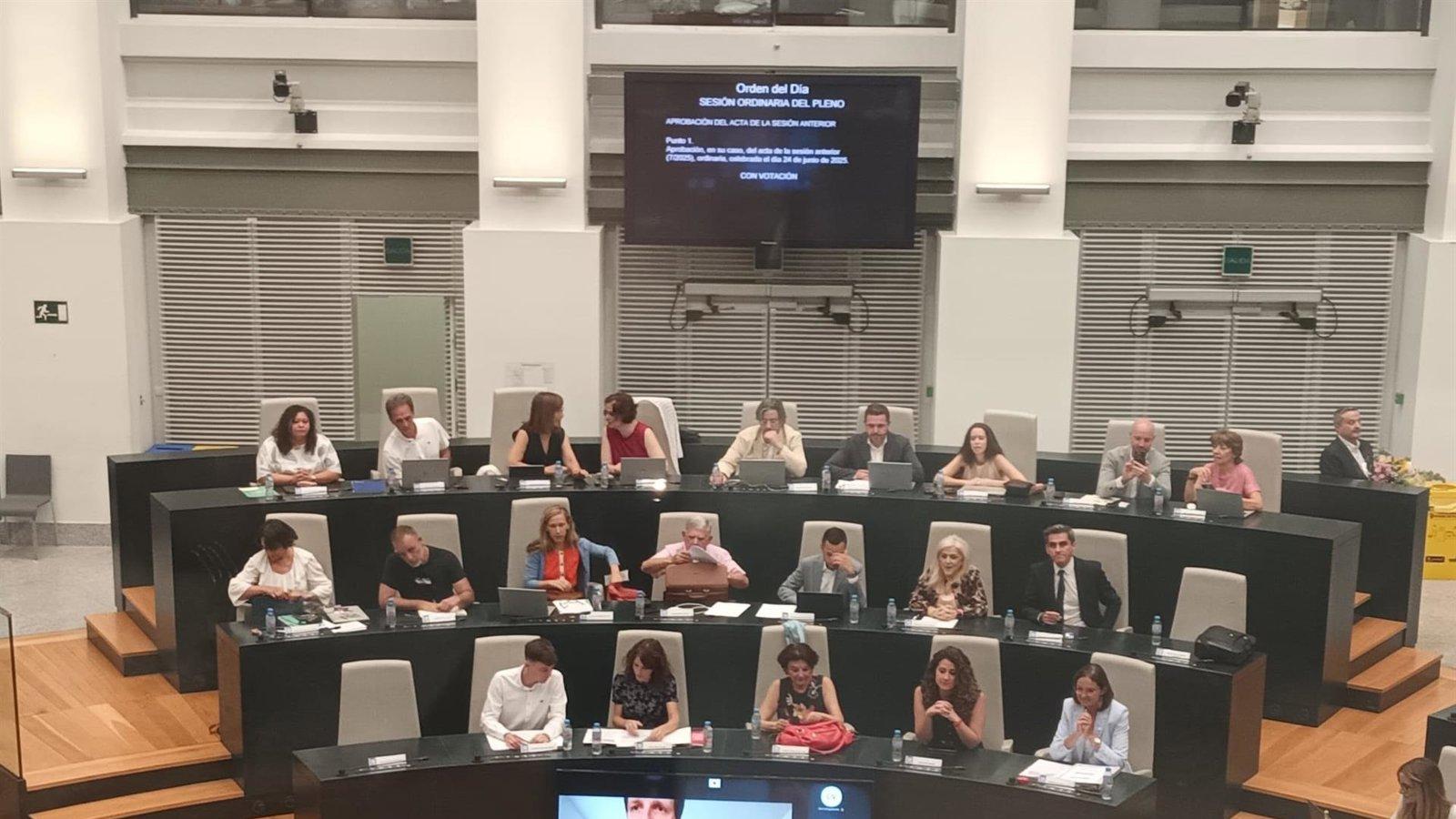 Almeida reaparece en el Pleno por vía telemática durante su baja de paternidad
