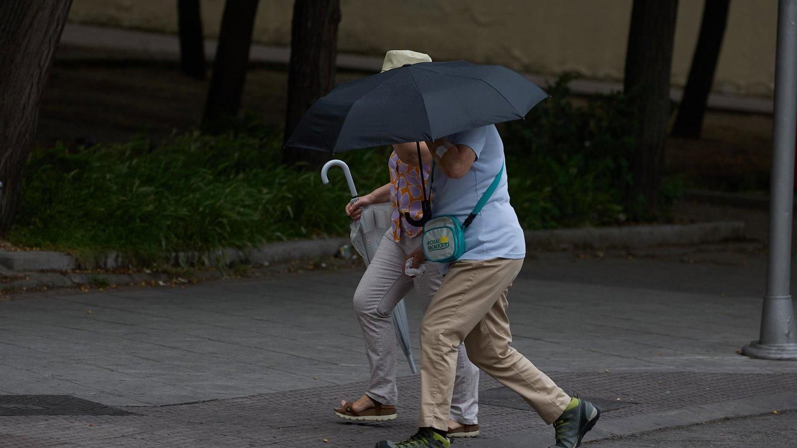 Aviso amarillo en la Sierra de Madrid por lluvias, tormentas y posible granizo este sábado