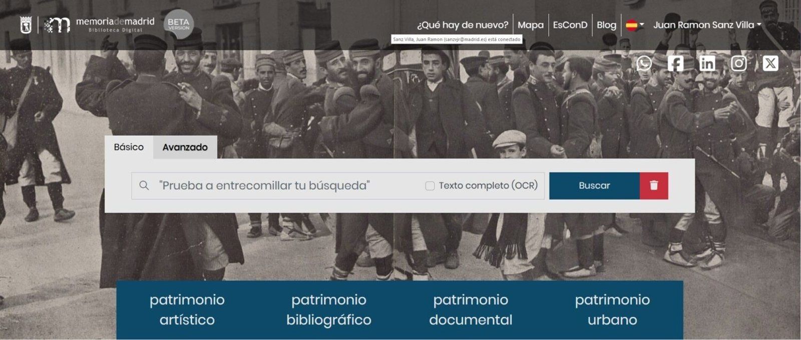 La Biblioteca Digital 'memoriademadrid' se renueva con una ventana más moderna y accesible al pasado de la ciudad