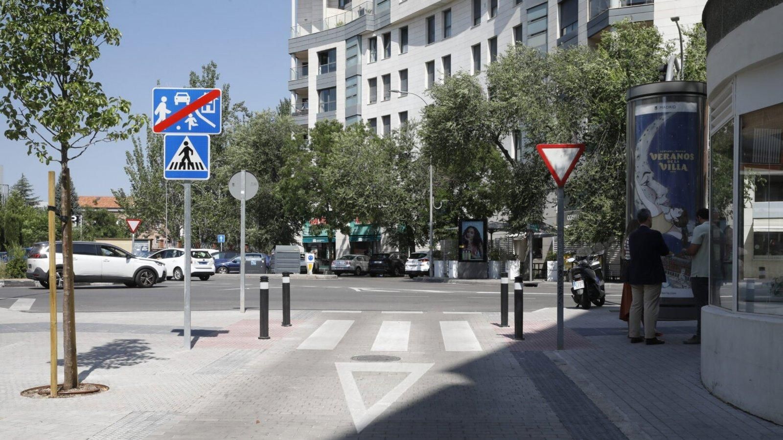 Chamartín estrena aceras en la calle Jiloca con una inversión de 686.000 euros