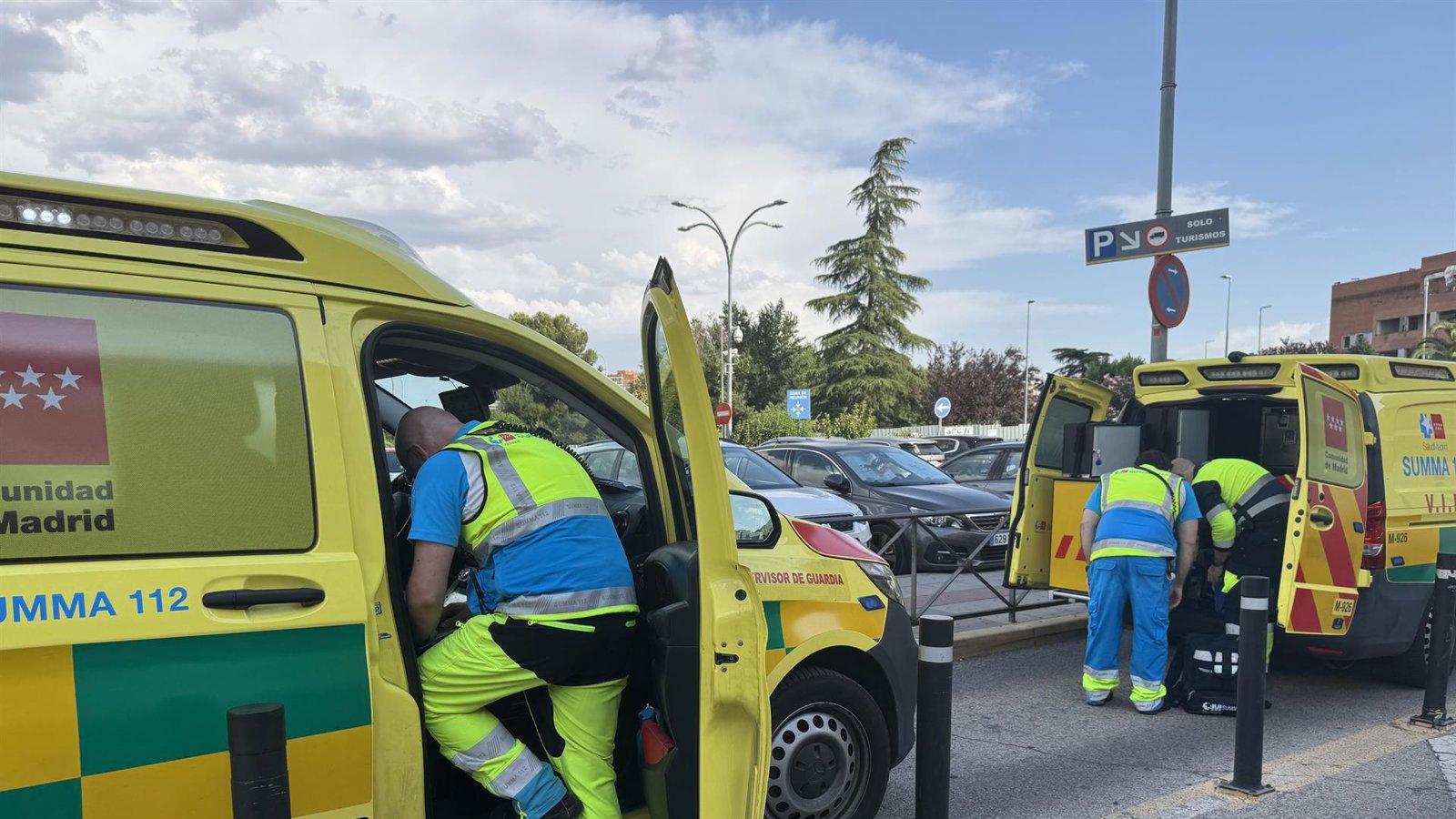 Un hombre de 52 años en estado grave tras caer desde 15 metros en un patio interior de Madrid