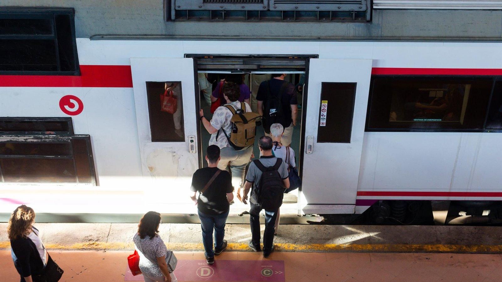 El uso de Cercanías en la Comunidad de Madrid crece un 8% en el primer semestre