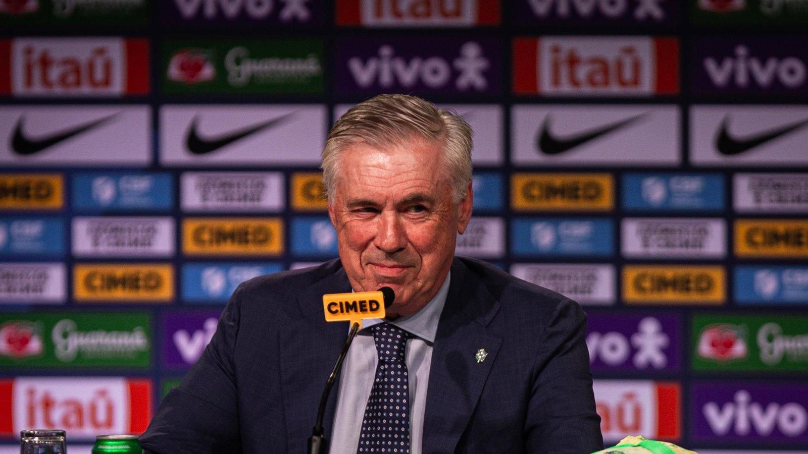 Ancelotti excluye a los jugadores del Real Madrid de su convocatoria con Brasil para septiembre