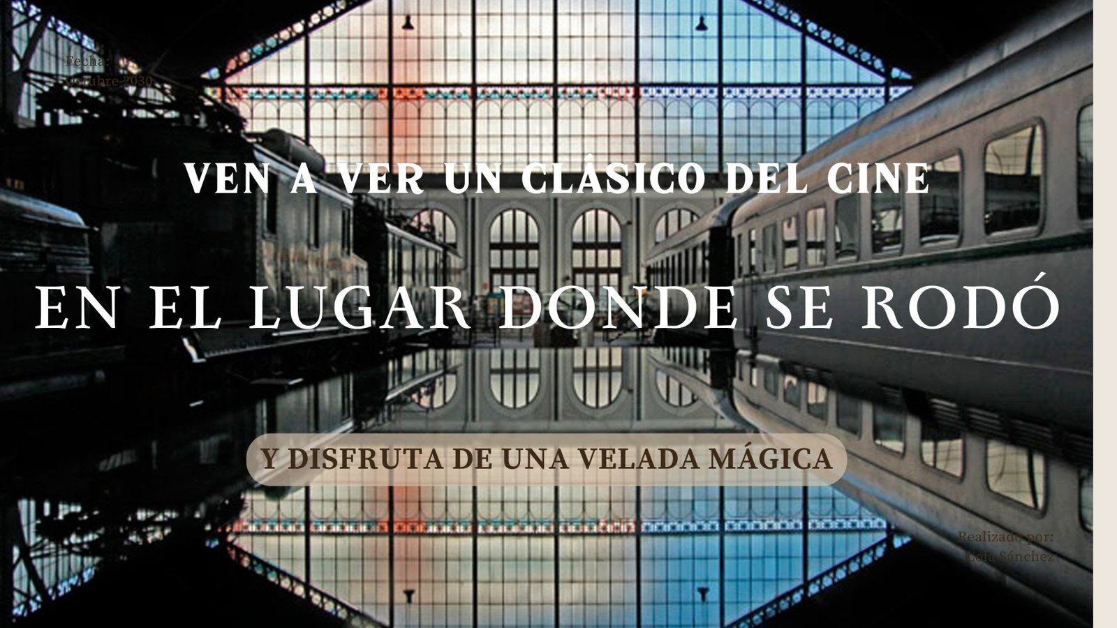 El Museo del Ferrocarril celebra el 11 de septiembre los 60 años de 'Doctor Zhivago' con cine al aire libre en Delicias