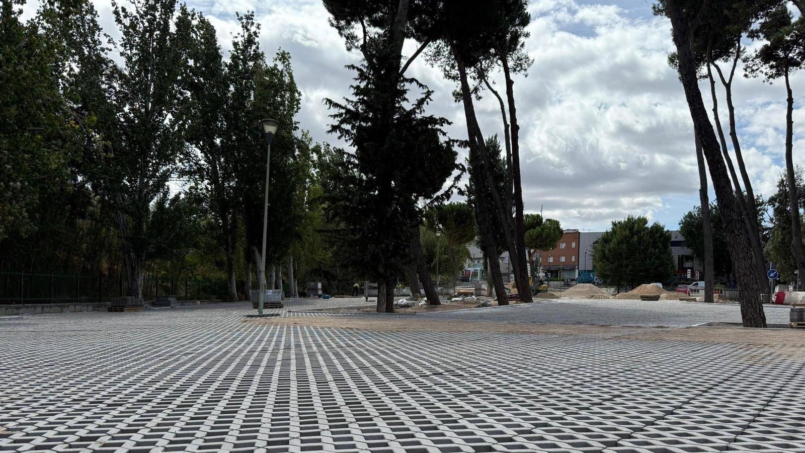 Pozuelo en la fase final de las obras del aparcamiento de Prados de Torrejón