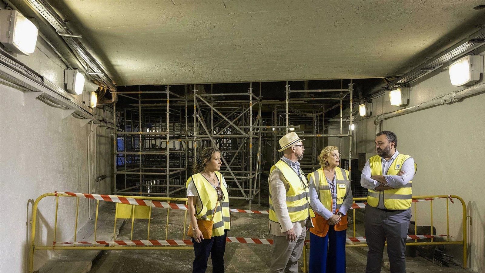 Reabre el túnel de la plaza Mayor tras finalizar las obras con una semana de antelación