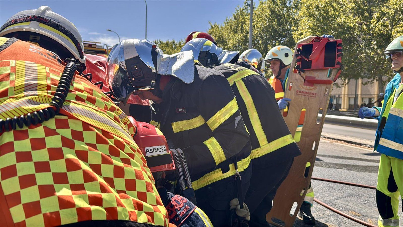 Un accidente en Getafe deja dos heridos al colisionar un coche con la mediana
