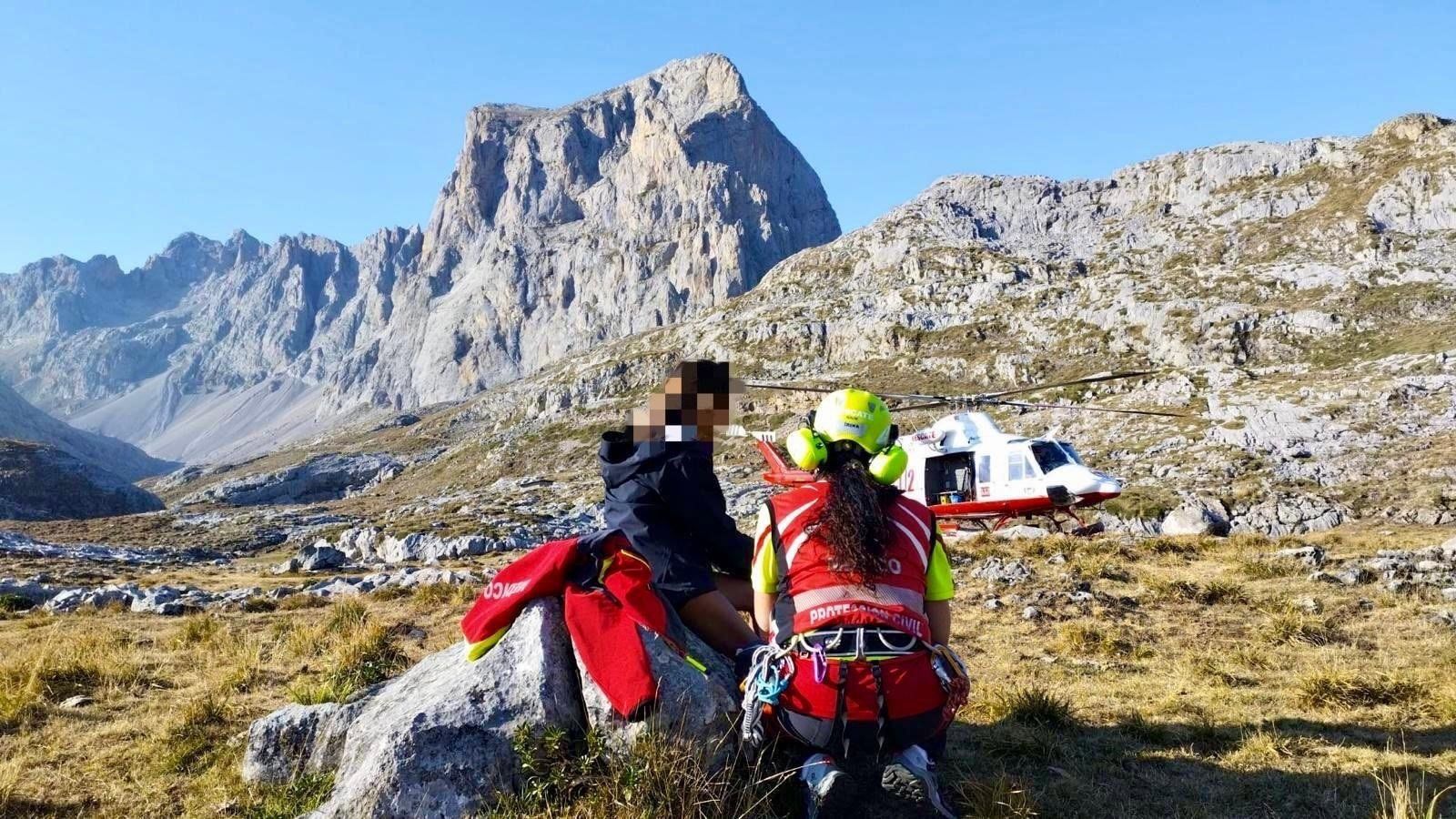 Rescatan a una menor madrileña en la ruta a Cabaña Verónica en Cantabria
