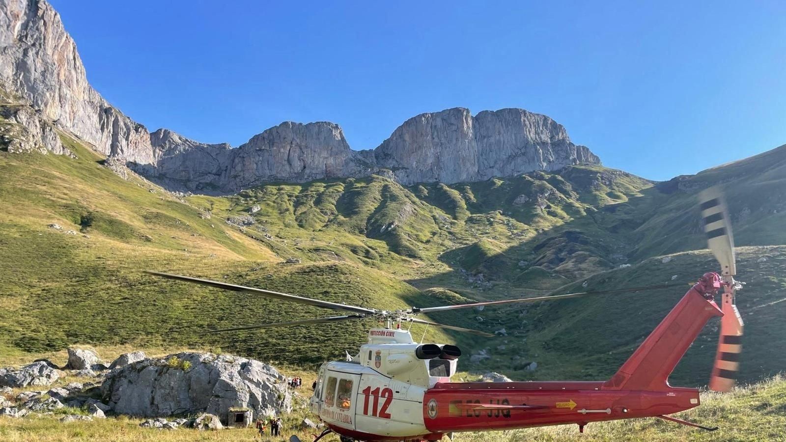 Un niño madrileño de 10 años es rescatado tras un accidente en Picos de Europa