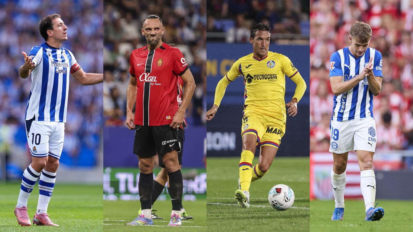 La Real Sociedad y el Mallorca se enfrentan en puestos de descenso mientras Getafe y Alavés buscan la estabilidad
