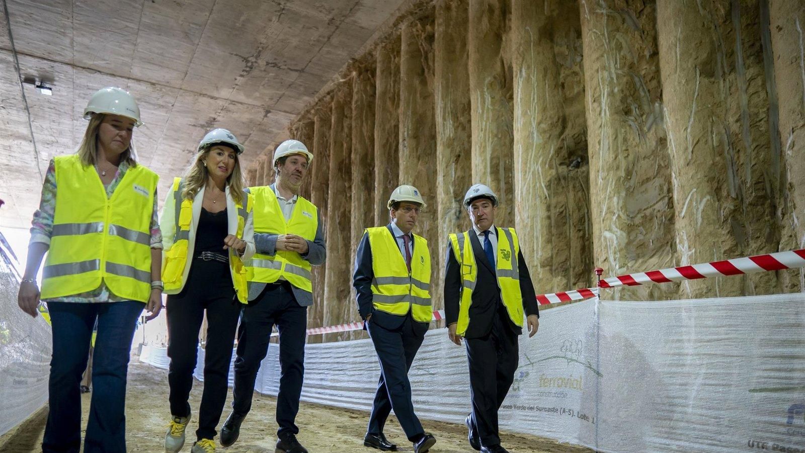 El túnel de la A-5 avanza con 300 metros ya excavados y más del 80% de pilotes instalados