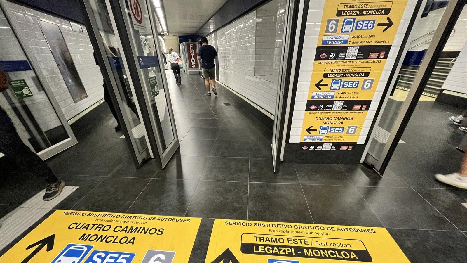 Madrid se adapta con colas y retrasos al cierre parcial de la Línea 6 de Metro