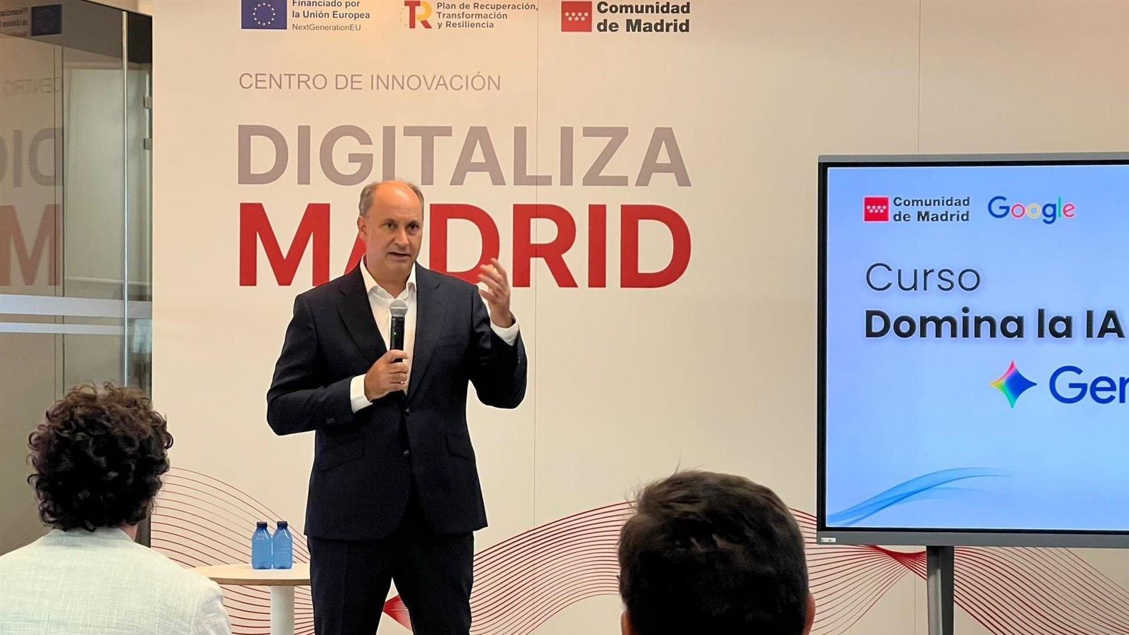 La Comunidad de Madrid lanza un curso gratuito para formar a los ciudadanos en la inteligencia artificial de Google