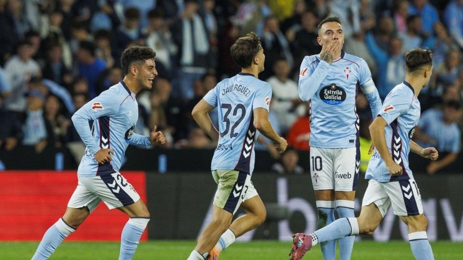 El Atlético de Madrid empata en Balaídos con un jugador menos