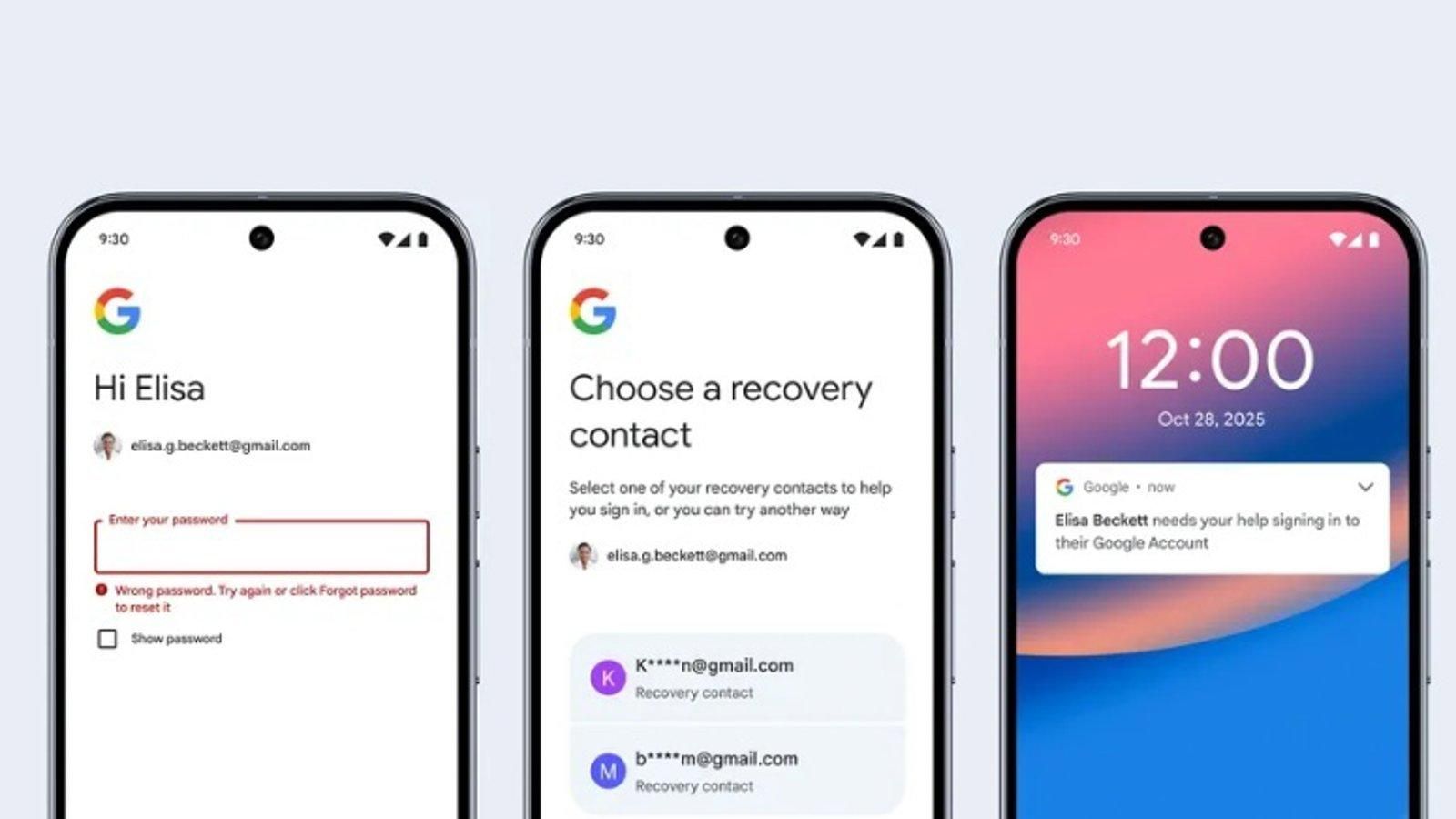 Google permite recuperar tu cuenta con ayuda de un amigo