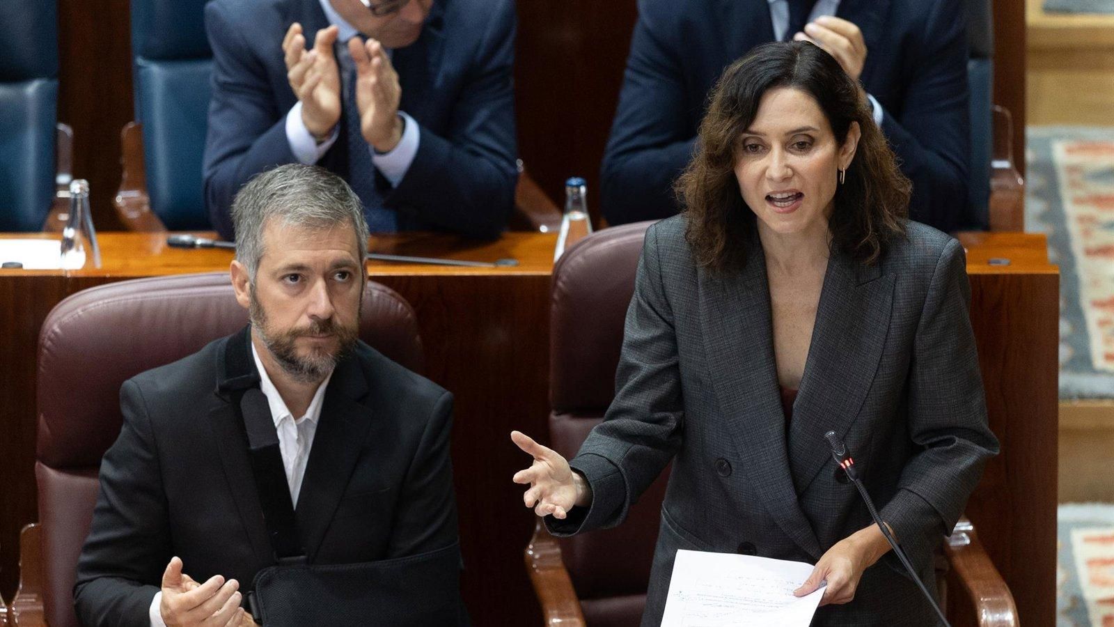 Ayuso tilda de “batiburrillo” el discurso de Vox y defiende la libertad en Madrid