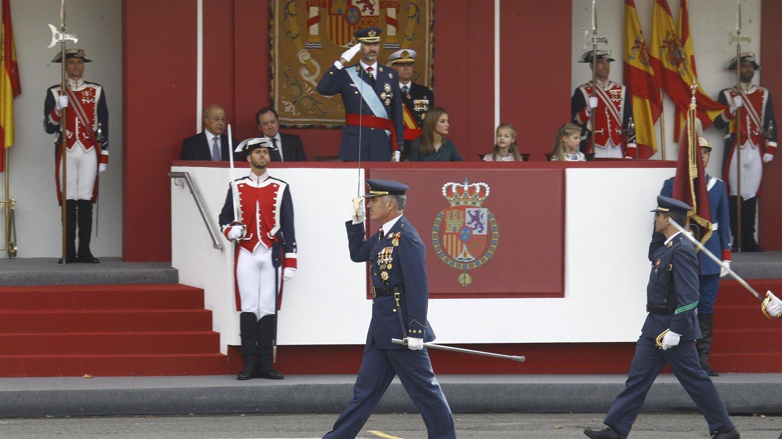 Madrid acoge este domingo el desfile del 12 de octubre, presidido por los Reyes y al que acuden Leonor y la infanta Sofía